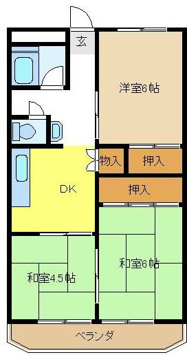 横地ビルの間取り