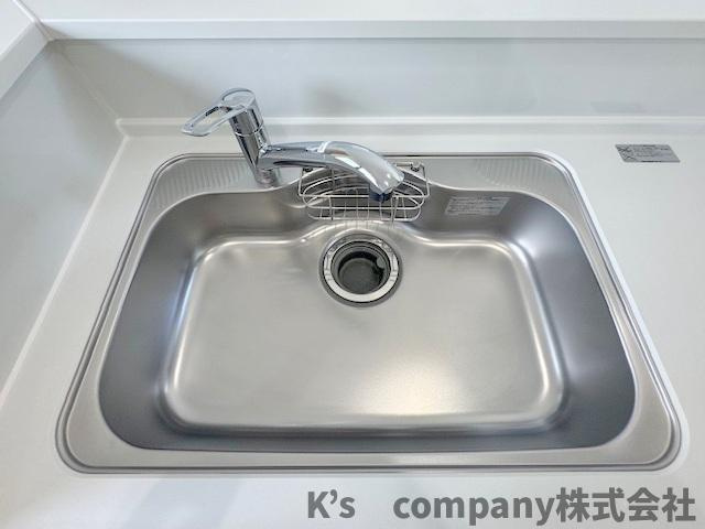 茅ヶ崎市赤羽根　新築戸建のキッチン|扱いやすいステンレスシンク☆