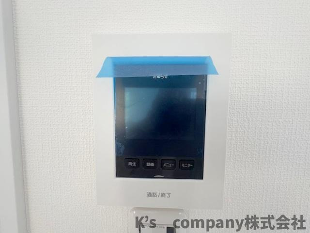茅ヶ崎市赤羽根　新築戸建のセキュリティ|来訪者の確認ができるTVモニター付きインターフォン☆