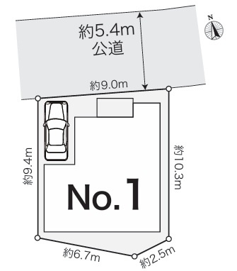 茅ヶ崎市赤羽根　新築戸建の区画図