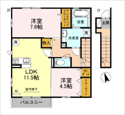 ラ・ルーチェの間取り