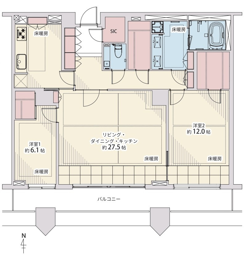 東京パークタワーの間取り