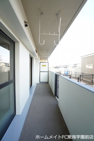 菊池郡菊陽町大字津久礼の賃貸マンションのバルコニー