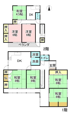 各務原市尾崎南町2丁目の間取り