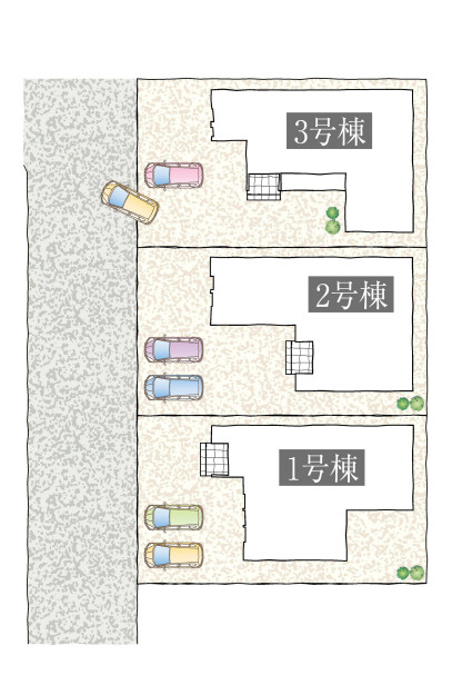 売新築戸建　静岡市清水区三保松原町の区画図