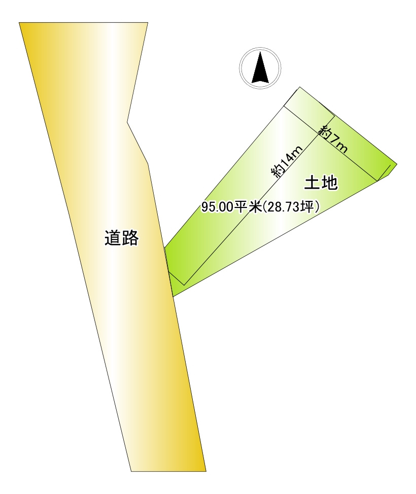 売土地　静岡市葵区千代2丁目の土地図