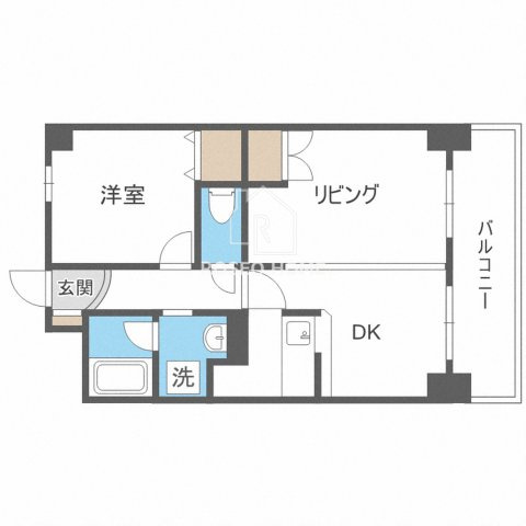 ラドゥセール中之島の間取り