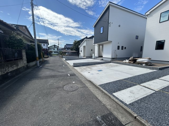 新築　高崎市倉賀野町24-1期　LIGNAGE　１号棟の前面道路含む現地写真|現地写真　東側接道幅員約4.4ｍ
