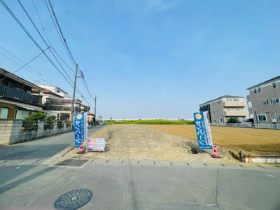 【前面道路含む現地写真】 | 八潮市木曽根条件無し土地