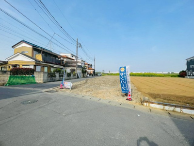 【前面道路含む現地写真】 | 八潮市木曽根条件無し土地