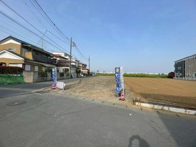 【前面道路含む現地写真】 | 八潮市木曽根条件無し土地