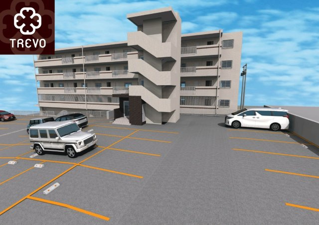 グランデ経塚の駐車場