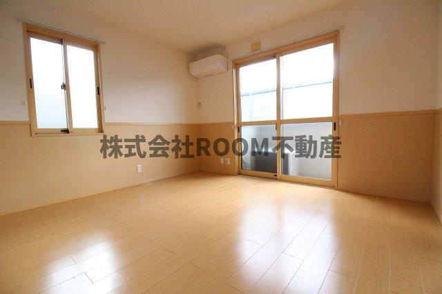 セジュール早水Ⅱの居間・リビング|ゆったりとしたリビングです