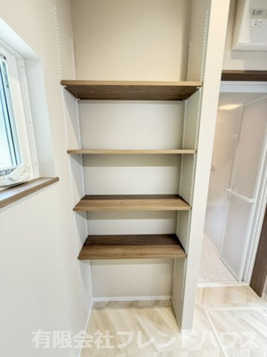 【脱衣所】 | 五日市町下小深川戸建 | 収納
