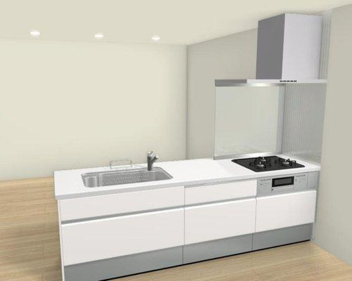 売新築戸建　焼津市田尻のキッチン|キッチンの奥行が広く作業のしやすいキッチンスペースです♪