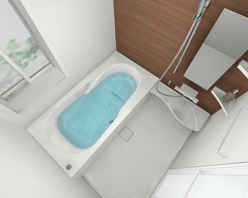 売新築戸建　焼津市田尻の浴室|お風呂は広々一坪タイプでゆったりと過ごせます♪