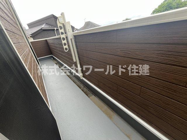 あきる野市小川のバルコニー