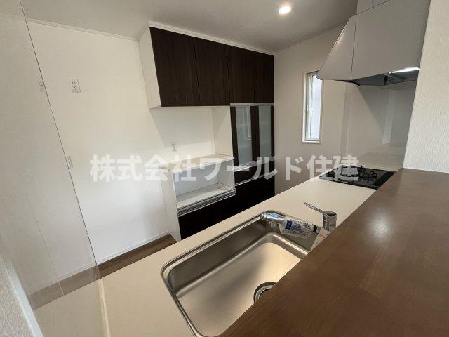 あきる野市小川のキッチン|ご家族のコミュケーションが取りやすい対面式キッチンです