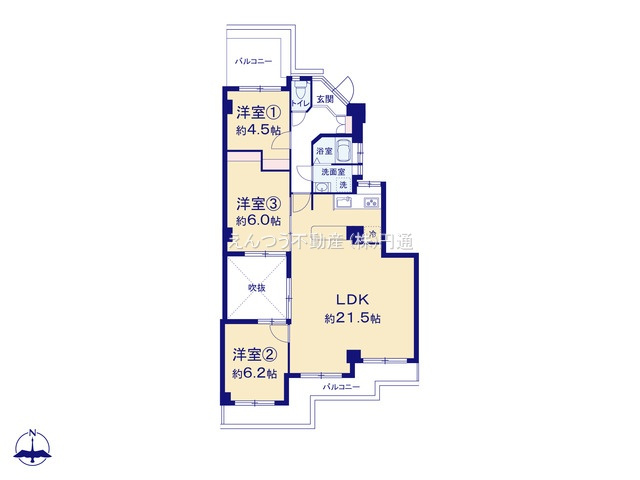 廻間公園南マンションの間取り
