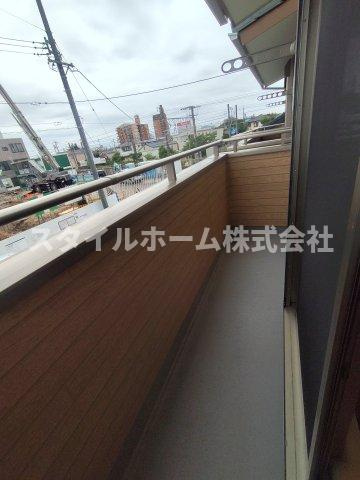 おがさわら和の家新屋町貸家群のバルコニー