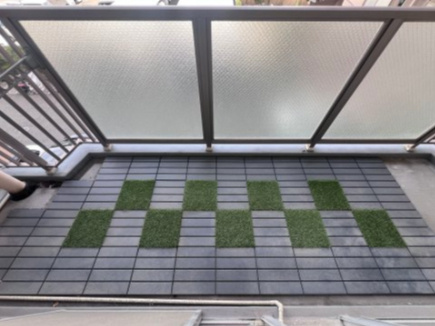 ユニハイム明石のバルコニー