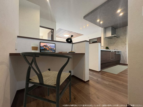 【その他】 | 【ワークスペース　CG家具設置イメージ】
※画像内の家具家電はCGで作成したイメージです。実際の物件には付帯しません。