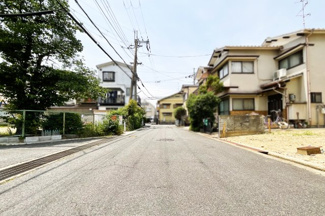 【前面道路含む現地写真】 | 城陽市平川長筬　土地　建築条件付き