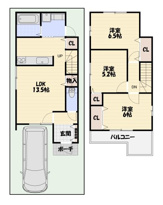 城陽市平川長筬　新築戸建の画像