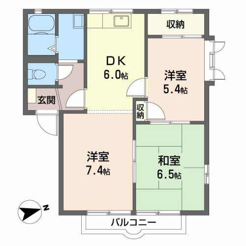 レジデンス鹿児の間取り