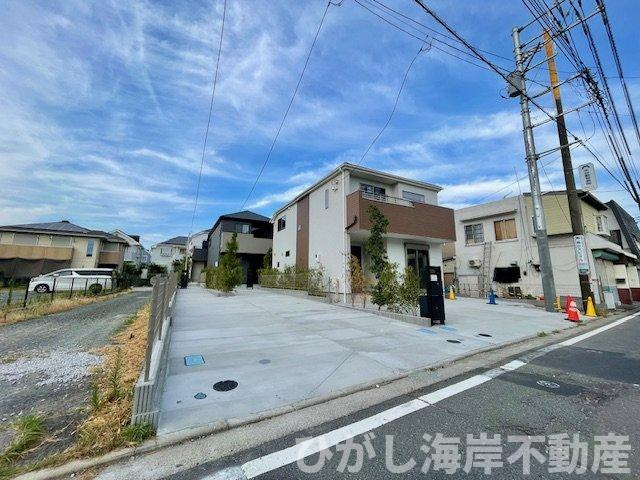 藤沢市辻堂太平台2丁目　新築戸建　全4棟の前面道路含む現地写真|現地外観