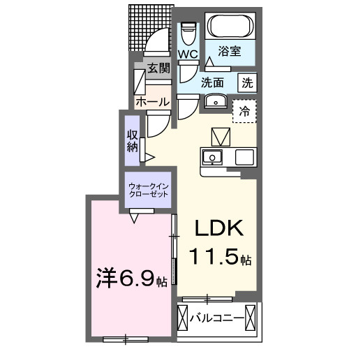 シャーロットタウンⅦの間取り