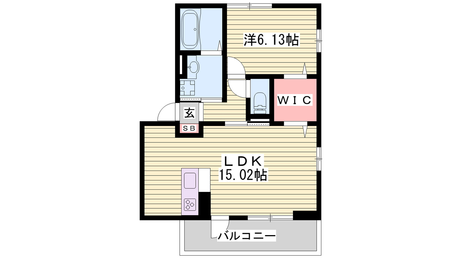 D-Place手柄　B棟の間取り