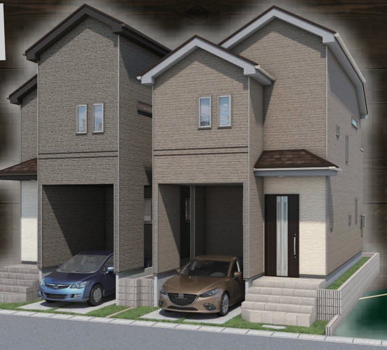 【仲介手数料無料】狭山市中央１０期Ｂ号棟　狭山市の新築住宅なら西武ハウジングの外観パース