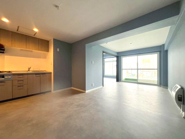 はまなすコーポの居間・リビング|5階部分の南東向きで陽当たり良好なリビング◎