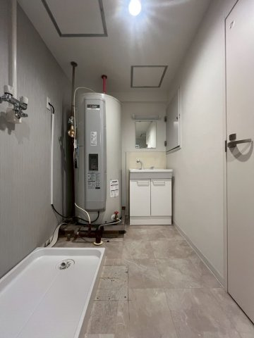 はまなすコーポの洗面所|洗面化粧台＋ランドリースペース！