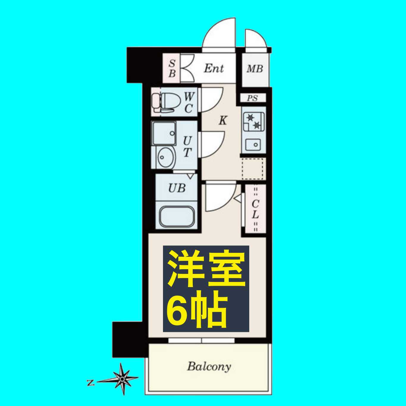 ステージファースト名古屋尾頭橋の間取り