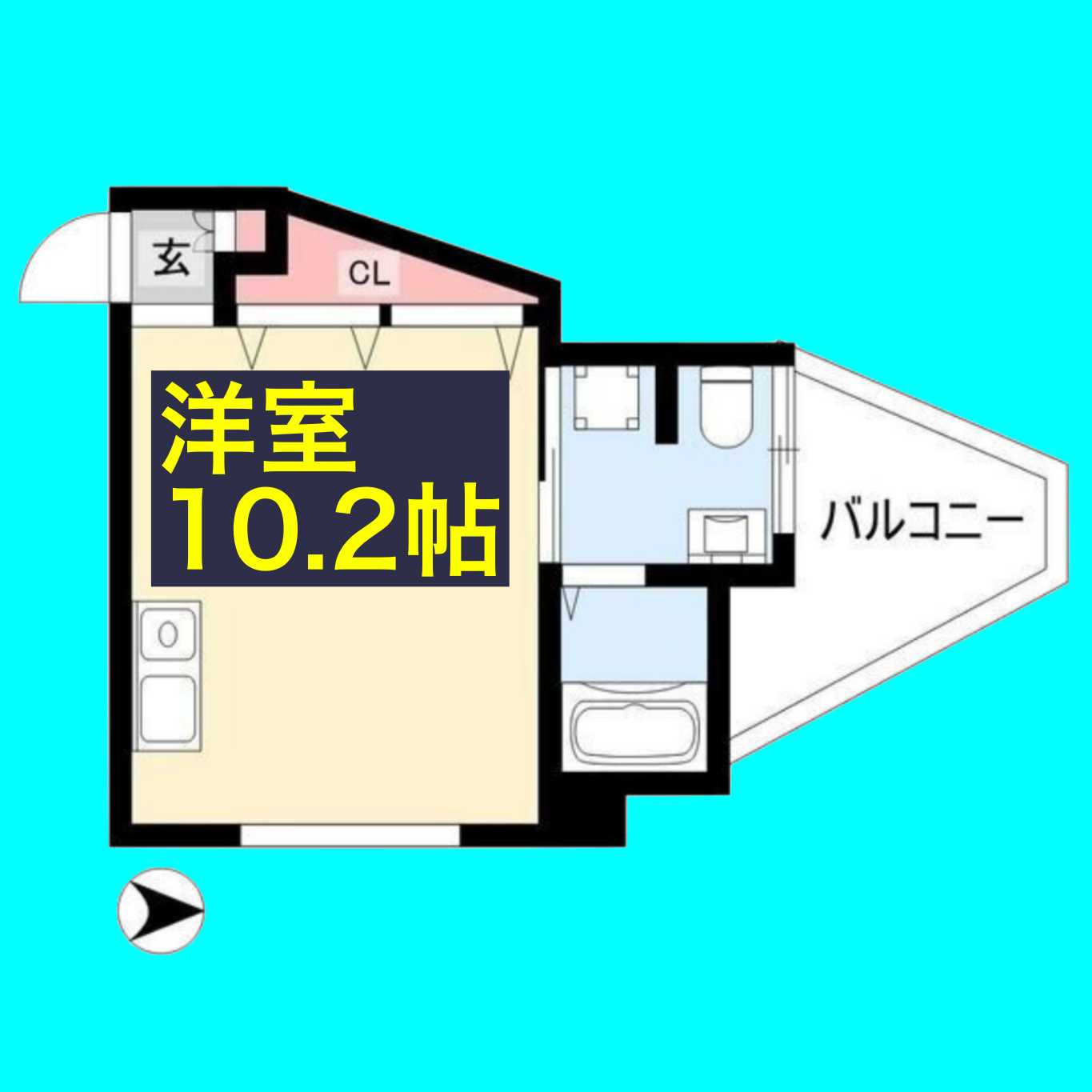 フローラル尾頭橋の間取り