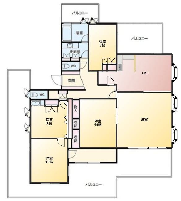 エクセルフラットの間取り