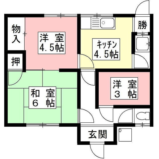 粟野イーストの間取り