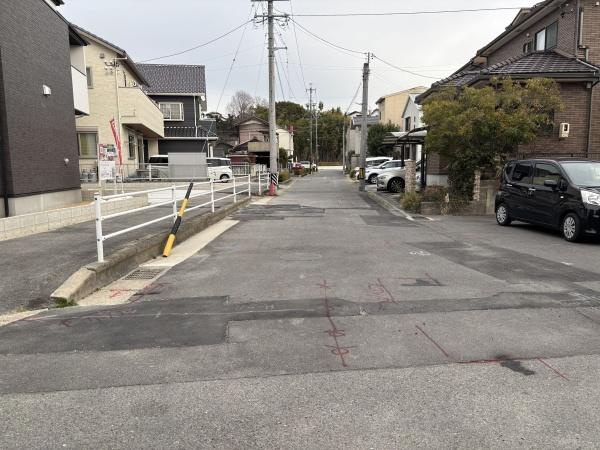 岡崎市寿町1期　全2棟・2号棟の前面道路含む現地写真|前面道路です。