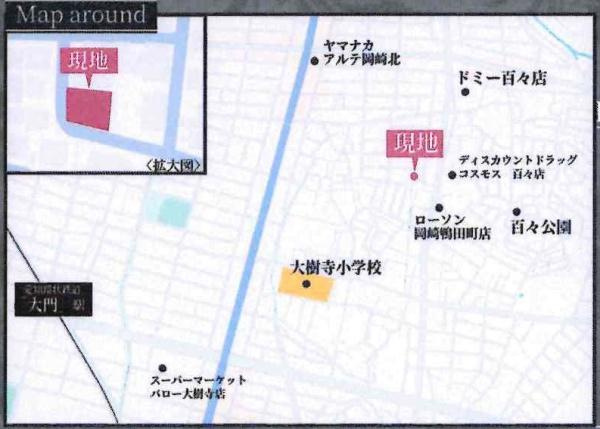 岡崎市寿町1期　全2棟・2号棟のその他|現地案内図です。
