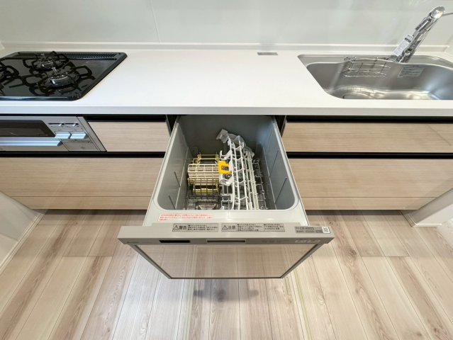  For.M Iーフォルムー小倉南区上貫2丁目4期　【小倉南区　新築戸建て】のキッチン|後片付けもラクラクな食器洗乾燥機付　　【小倉南区　新築戸建て】