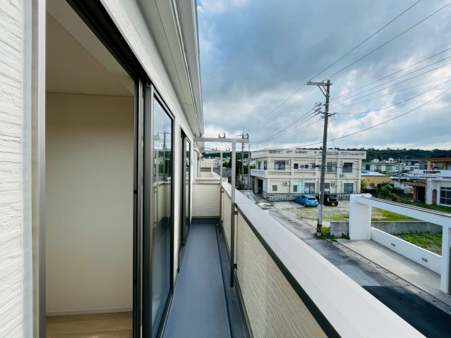 ♥♥うるま市石川第７-１号棟（全4棟）のバルコニー|１号棟お気軽にお問い合わせください♪