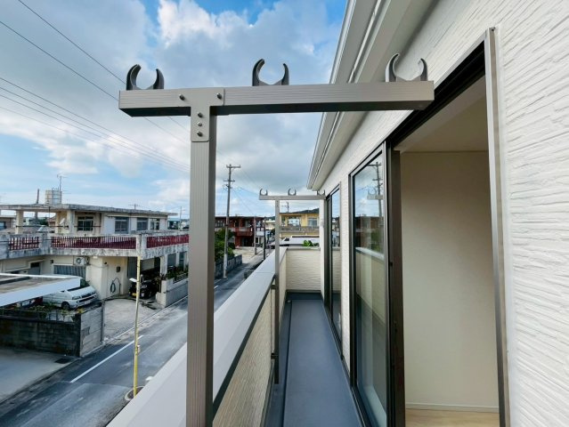 ♥♥うるま市石川第７-１号棟（全4棟）のバルコニー|１号棟お気軽にお問い合わせください♪