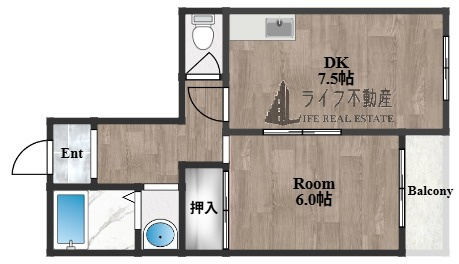 フローラルハイツ大興の間取り