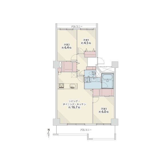 【間取り】 | シティパル春日セントレ☆仲介手数料無料☆