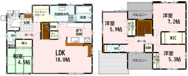 【間取り】 | よかタウン東区戸島西7丁目3期　11号棟