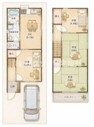 村野高見台　中古一戸建ての間取り|間取り図はいかがですか？ご希望を叶える間取りですか？リビングの広さは？水回りの位置は？カウンターキッチン？など色々な情報が集約されています。弊社ではリフォームなどのご相談も承っております。