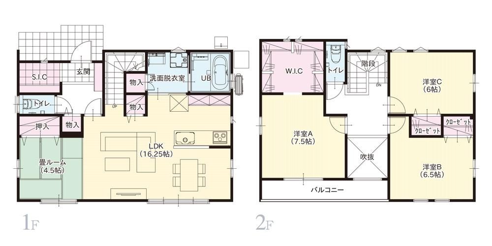 栃木市箱森町　新築戸建2-5の間取り
