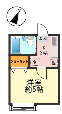ユースフォーラム西瑞江Bの間取り